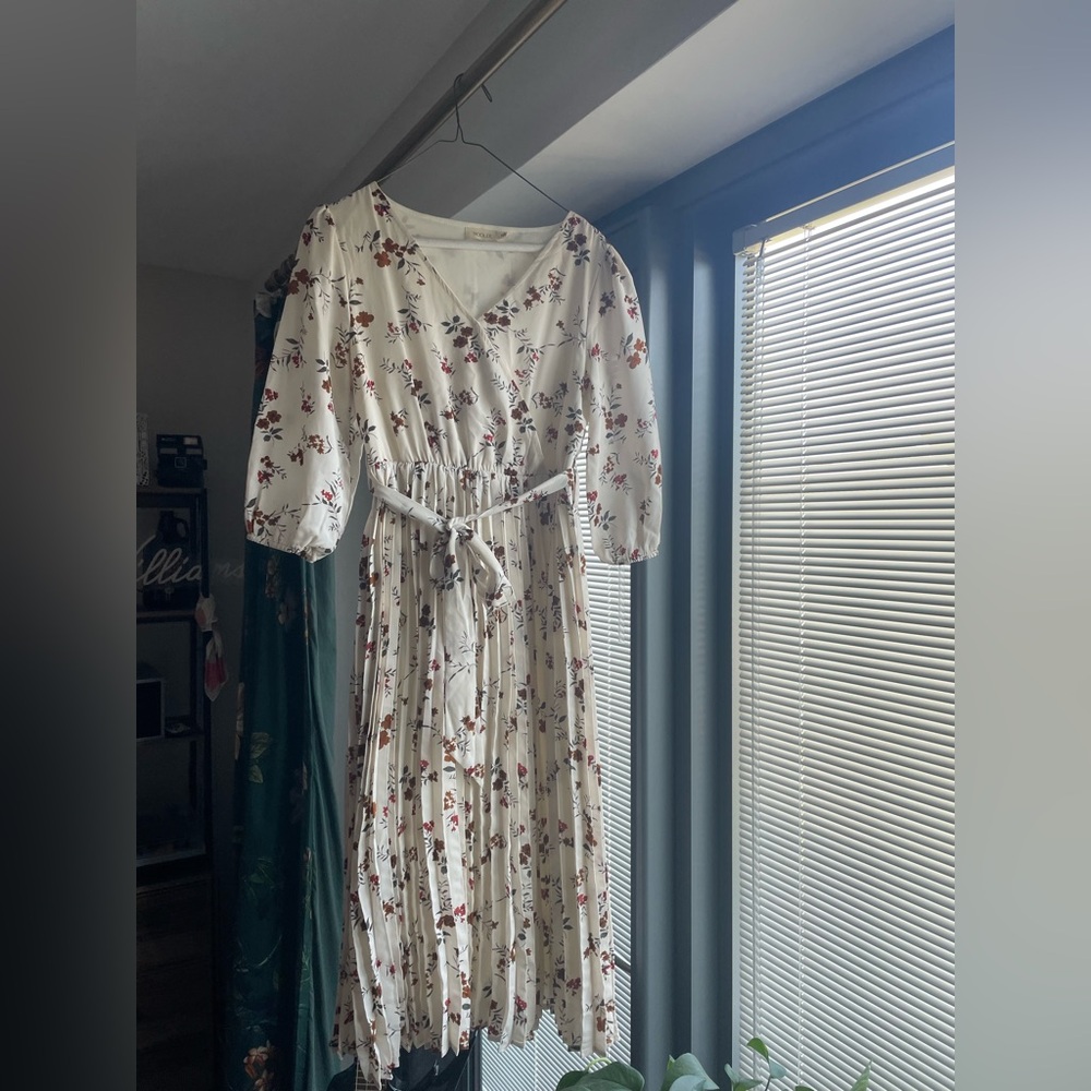 Roolee Pleated Floral Dress